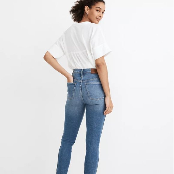 Madewell High-Rise Crop Skinny Jeans in Sheffield Size 26 - Picture 2 of 4